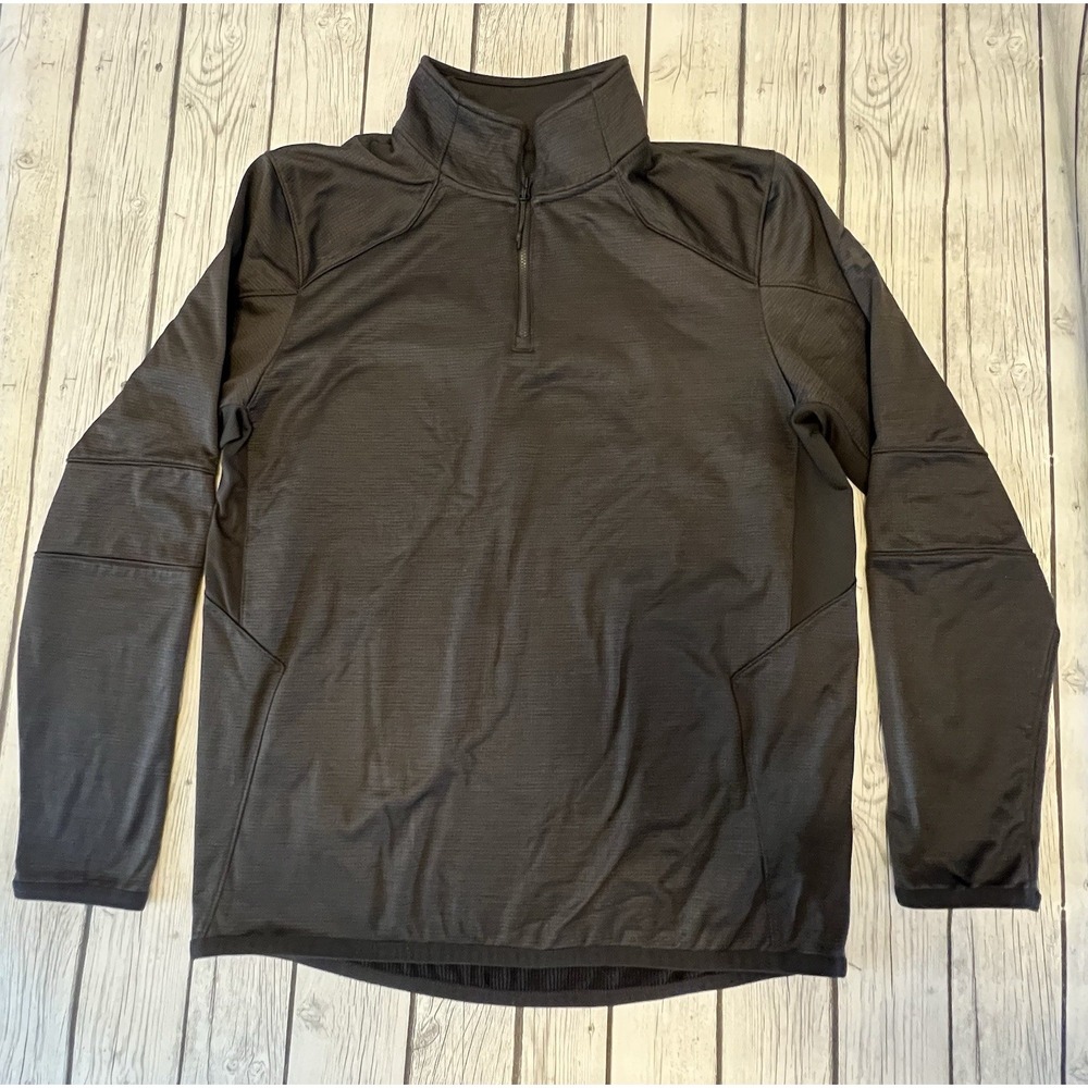 Under Armour Mens Jacket Black Large Stretch ColdGear Reactor Pullover - Picture 1 of 6